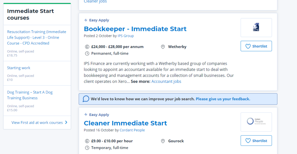 英國搵工 網站 Reed