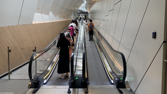 山頂纜車站通道